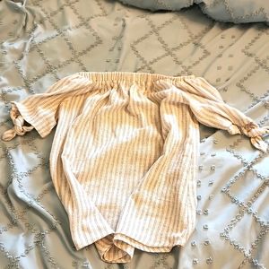 Off-shoulder She + Sky top